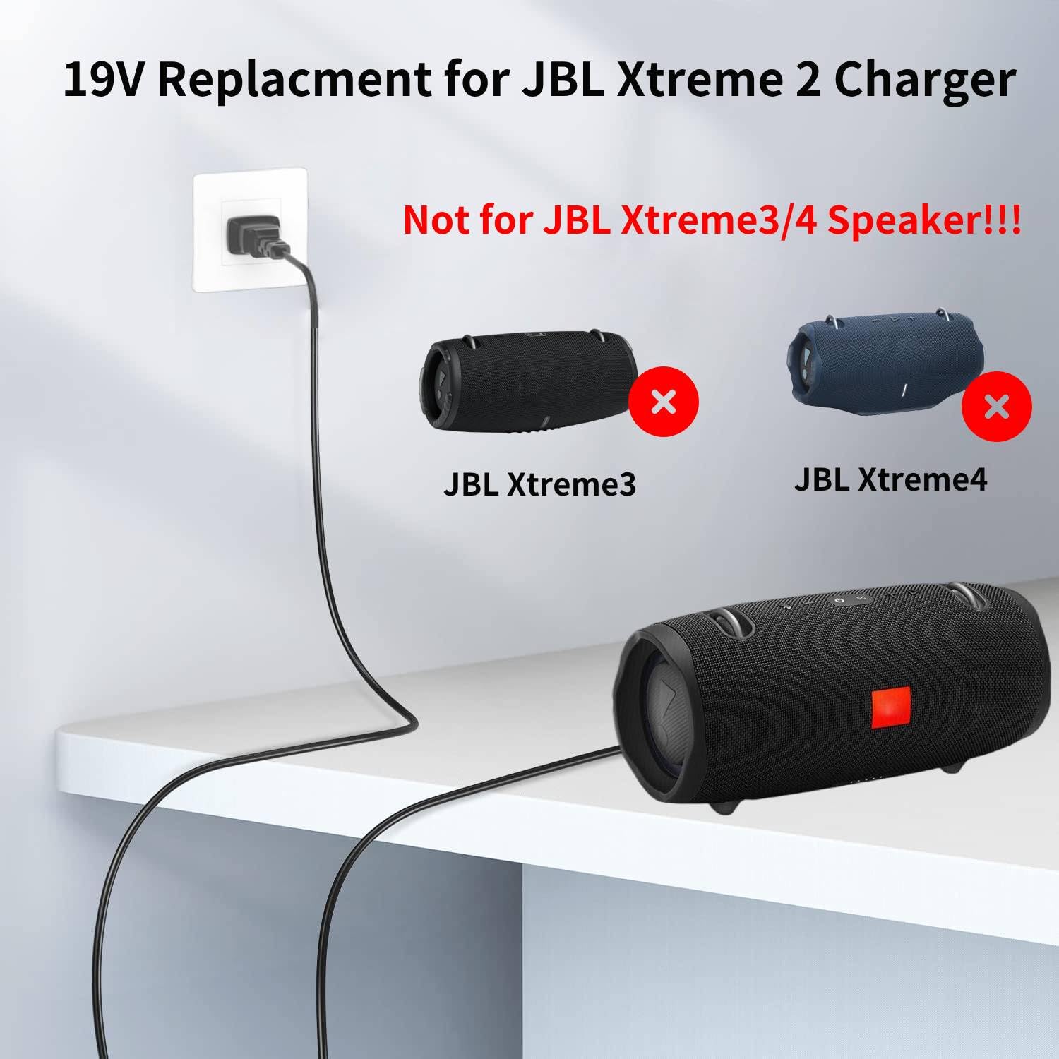Amazon.com: Replacment for JBL Extreme 2 Charger 19V AC DC Power
